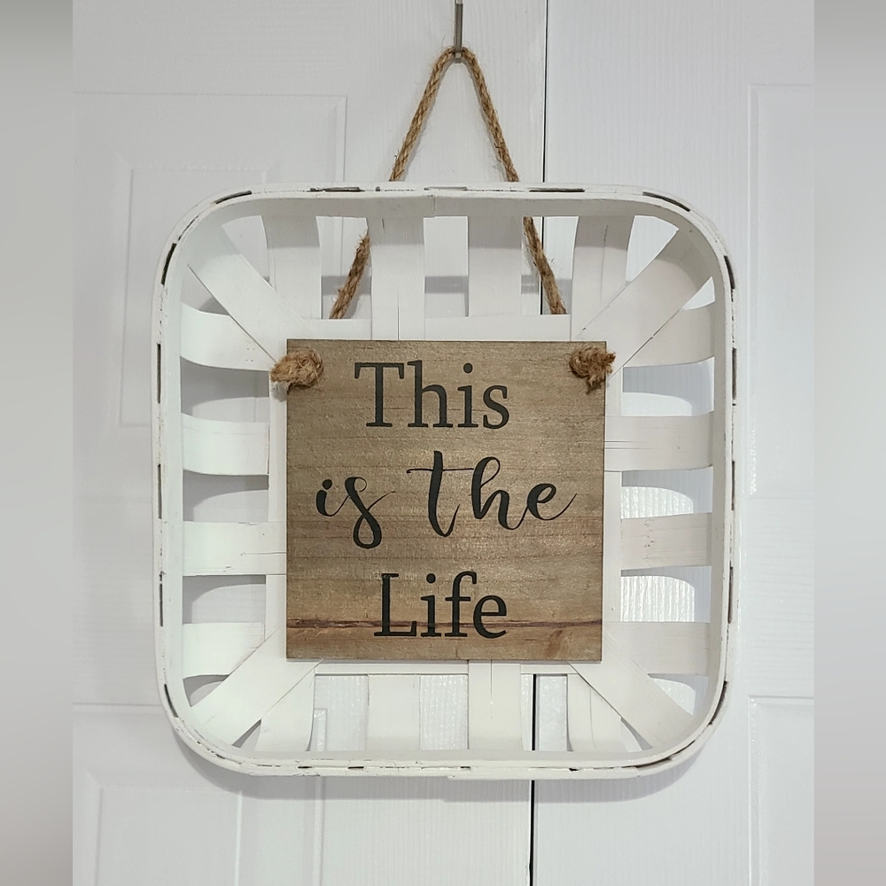 Rustic White and Brown Wall Decor